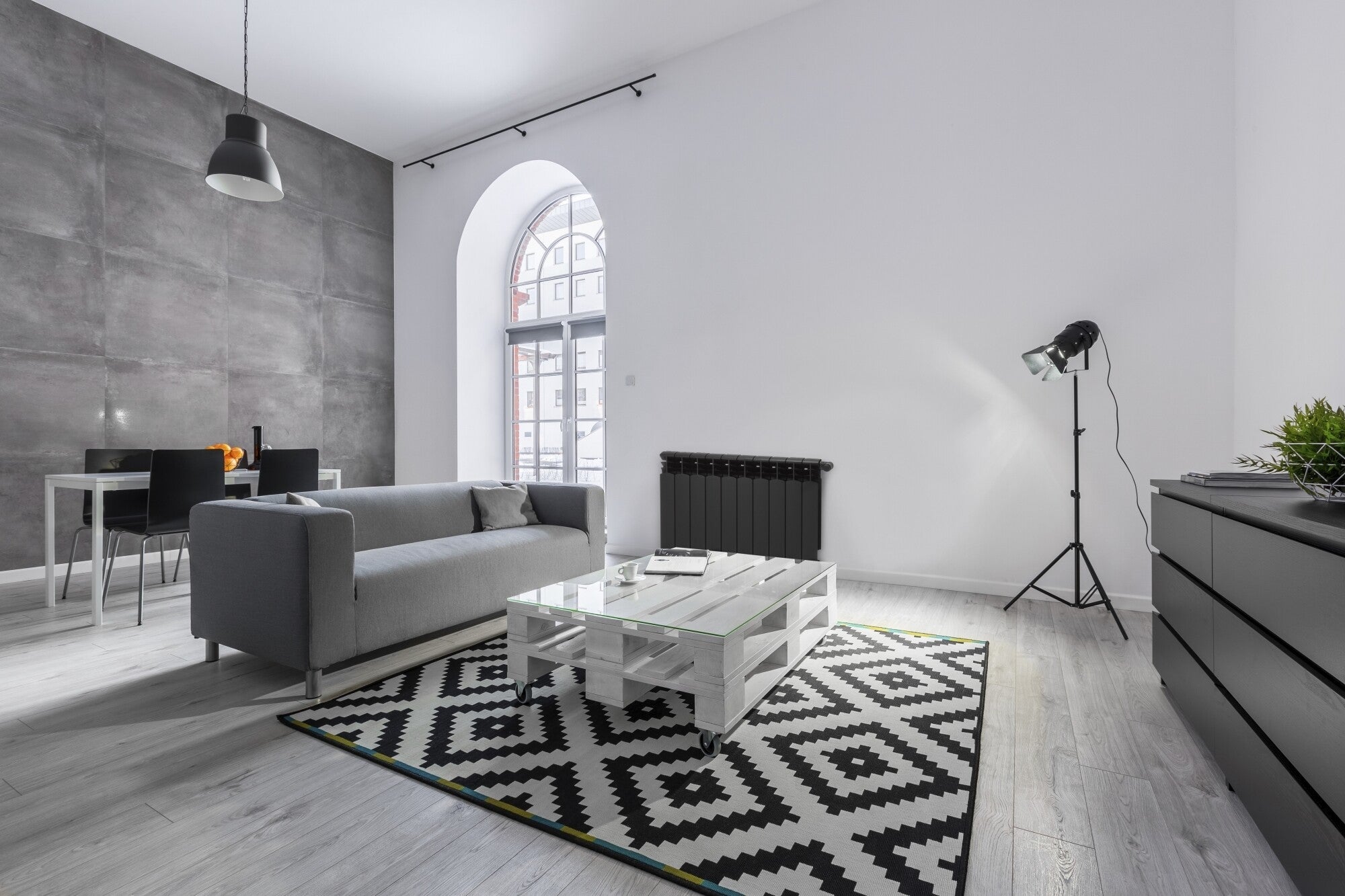 Grzejnik aluminiowy G500F, 10-elementowy, czarny 1