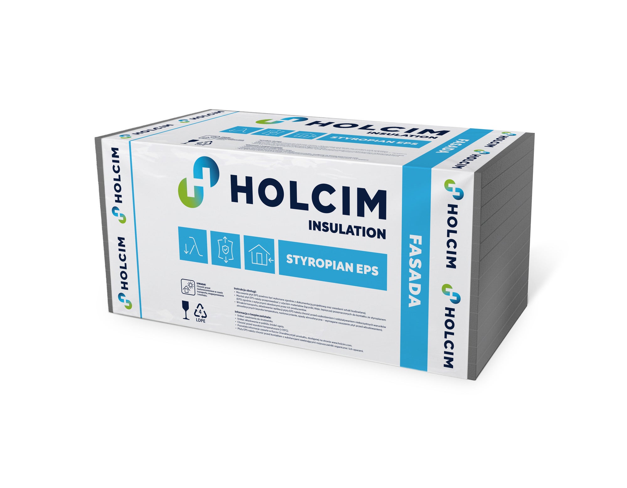 Styropian Holcim Fasada Standard 33 5cm EPS 0.033 W/(mK) 6 m2 2