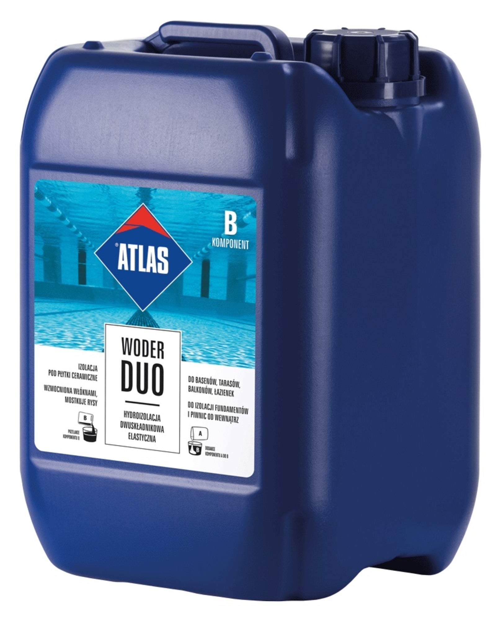 Hydroizolacja Atlas Woder Duo, komponent B 8 kg