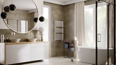 Grzejnik łazienkowy Salto Max 60x30 cm, biały 1