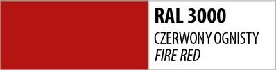 Spray Lakier akrylowy Ambro-Sol czerwony ognisty RAL3000 400ml 1