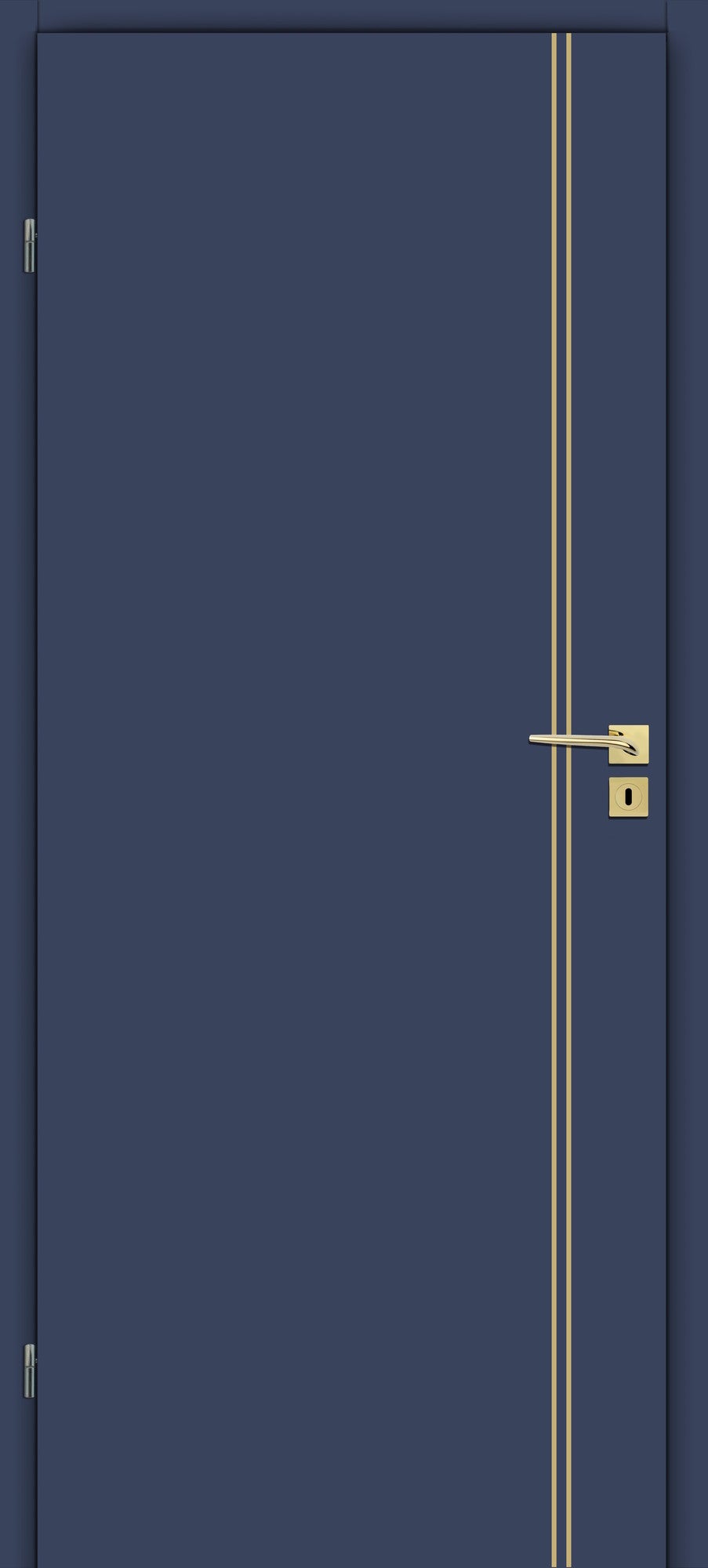 Skrzydło pełne Intarsja 20 70 lewe ciemny granat