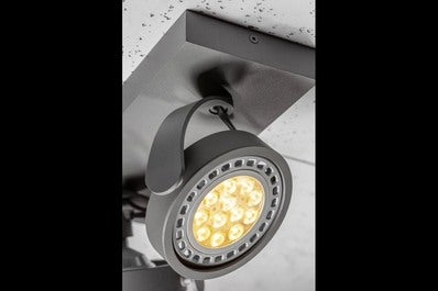 Oprawa sufitowa Wally 2x GU10 , ES111, grafitowy, średnica 30cm, materiał metal 2