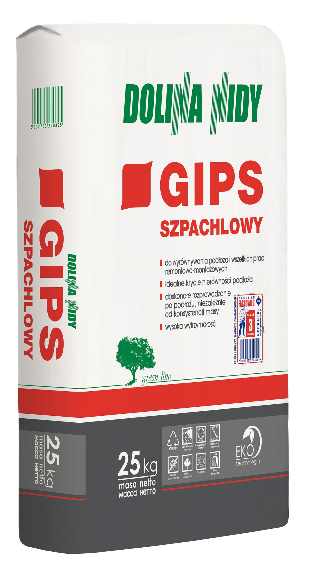 Gips szpachlowy Dolina Nidy 25 kg