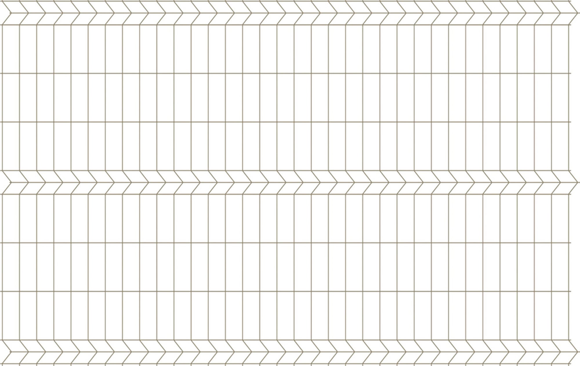 Panel ogrodzeniowy 3D ocynk, 152x250 cm, oczko 75x200 mm, drut 3.2 mm 2
