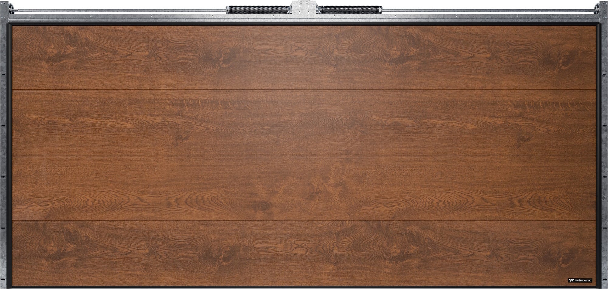 Brama garażowa dwustanowiskowa Nobla 5000x2250 orzech 0