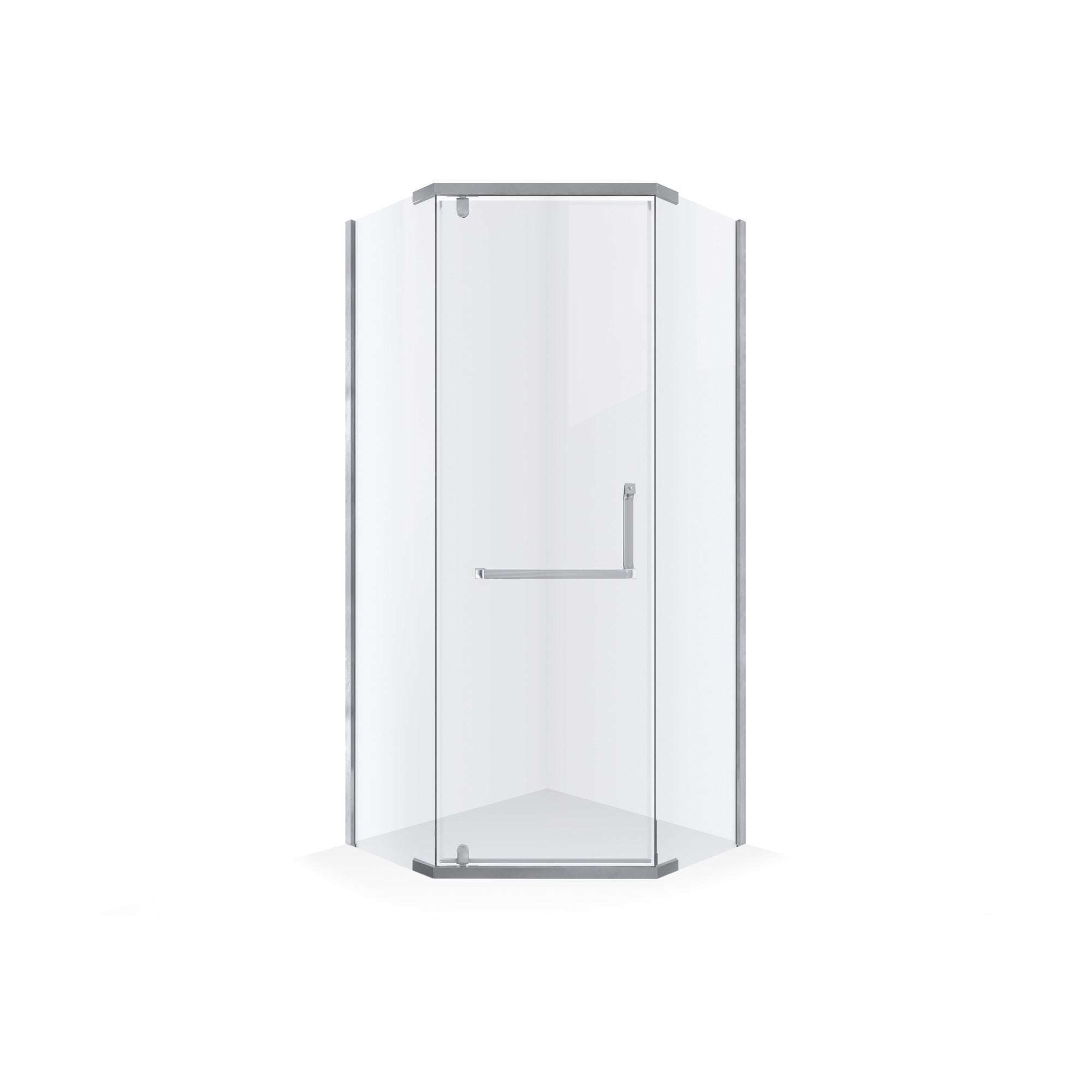 Kabina prysznicowa pięciokątna Durasan Diamond 90 cm chrom 1