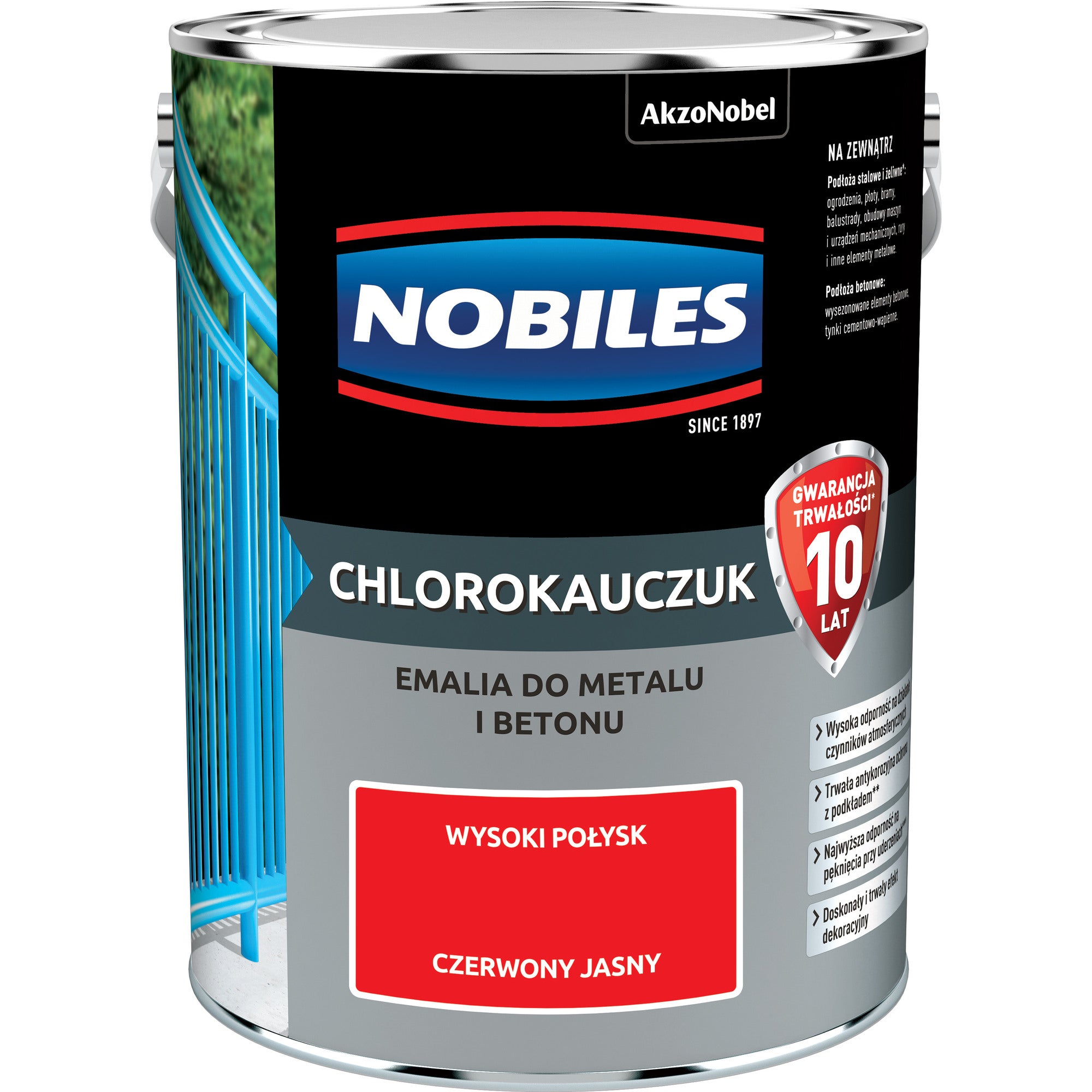 Chlorokauczuk Czerwony Jasny 5L