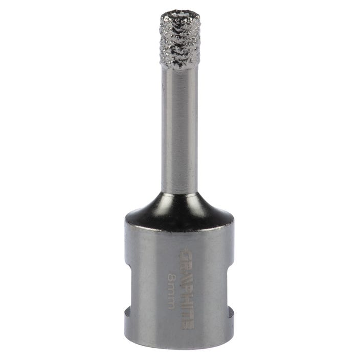 Otwornica do gresu "na sucho" 8 mm M14 Graphite