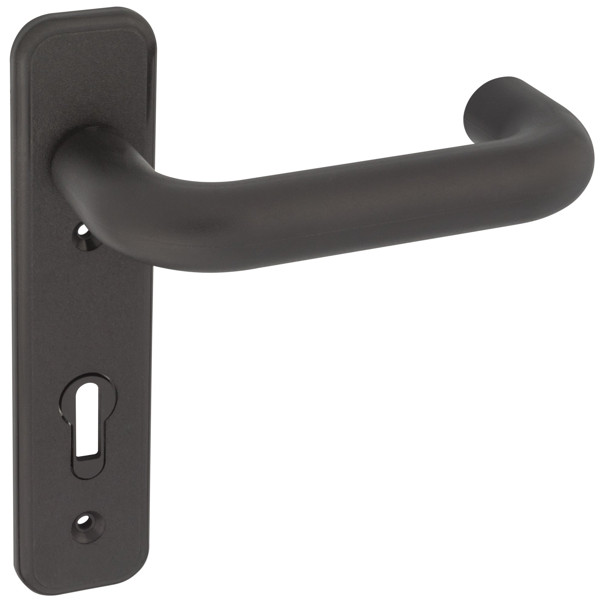 Klamka bezpieczna 72 mm na wkładkę czarny