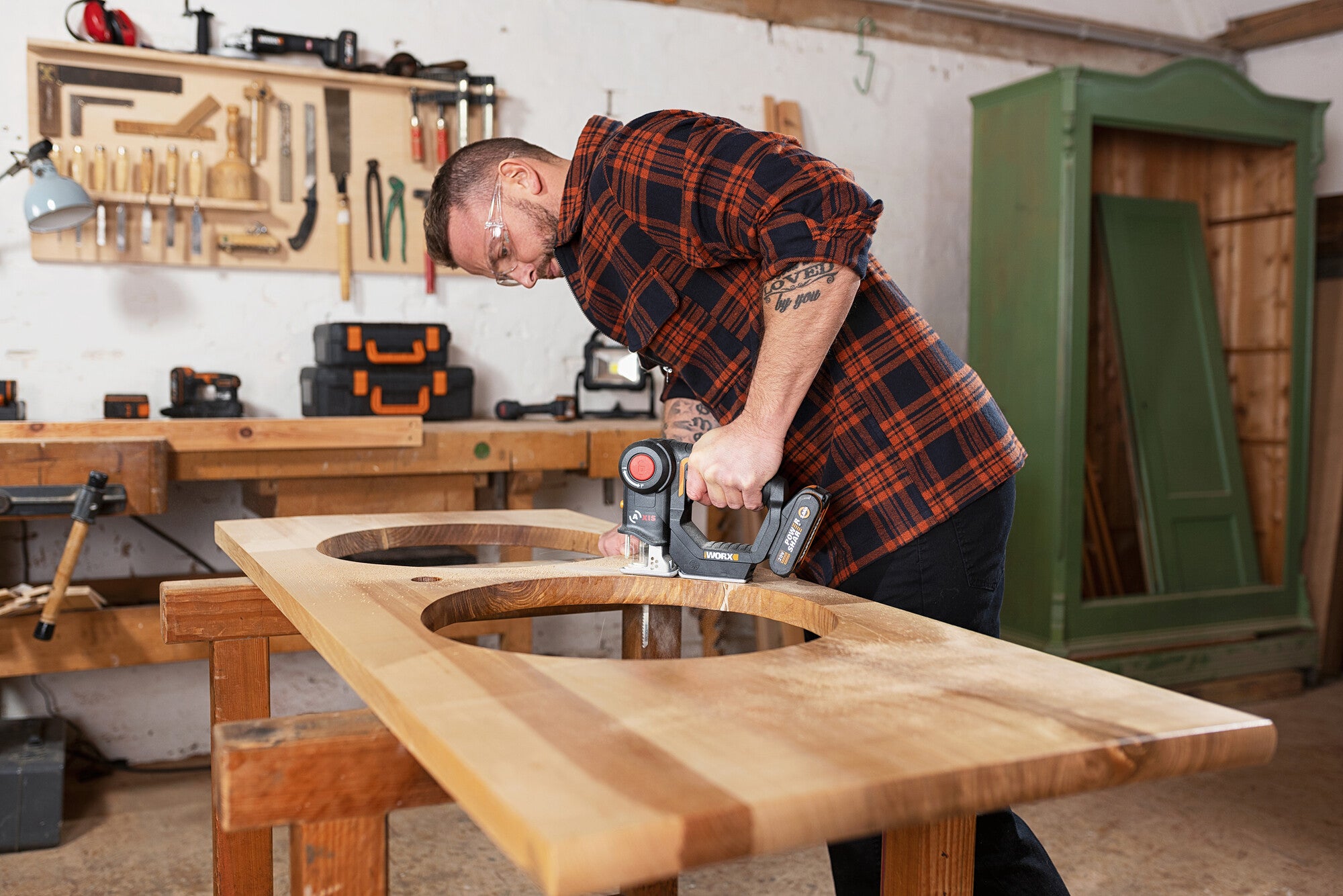 Wyrzynarka 2w1 20V WX550.9 Worx / bez aku 4