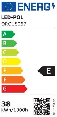 Oprawa biurowa Dallas 38W 4000lm srebrna 2