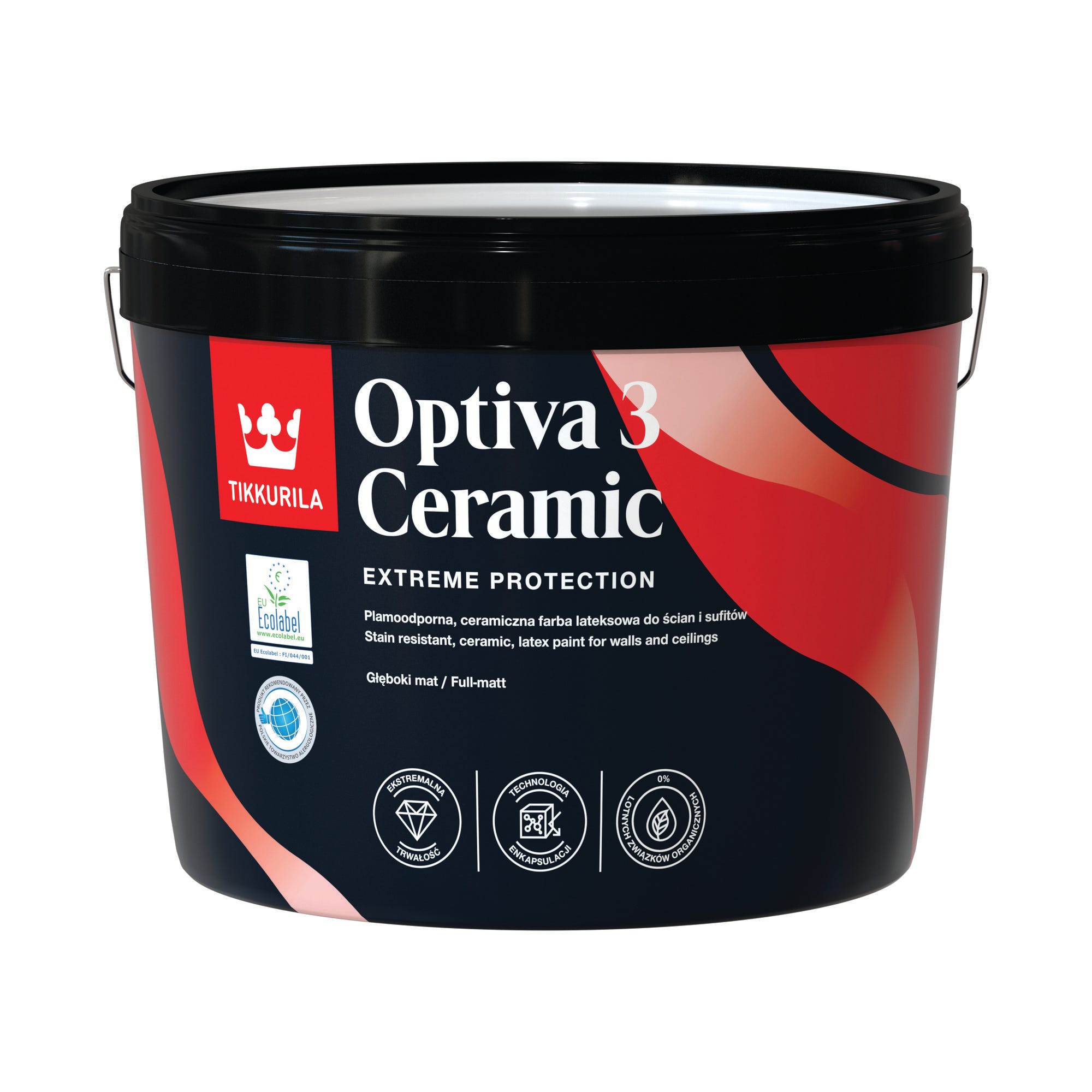 Optirva Farba Tikkurila Optiva Ceramic Super Matt 9 baza C l - Bricoman.pl