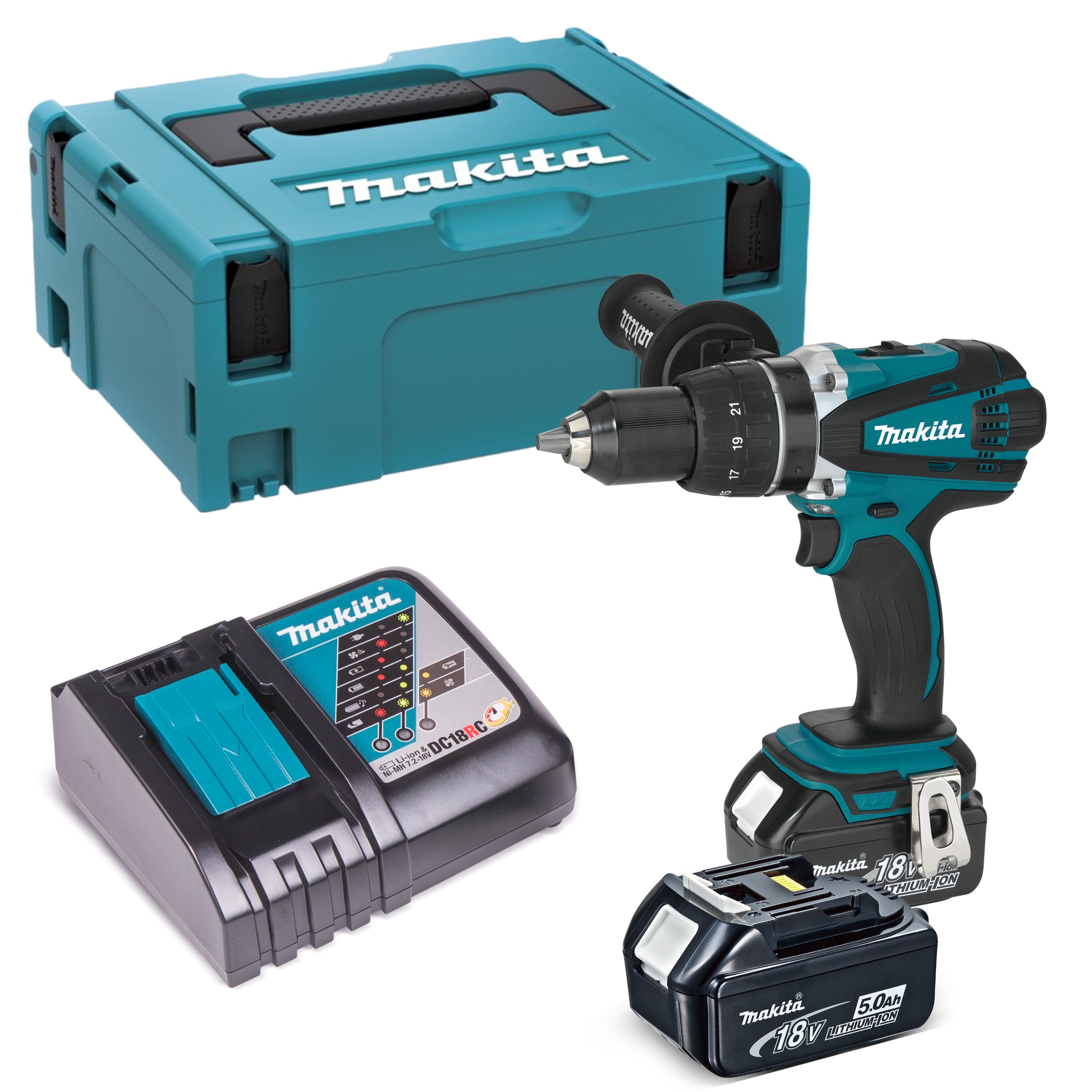 Wiertarko-wkrętarka 18V DDF458RTJ Makita / 2 x 5,0Ah 1