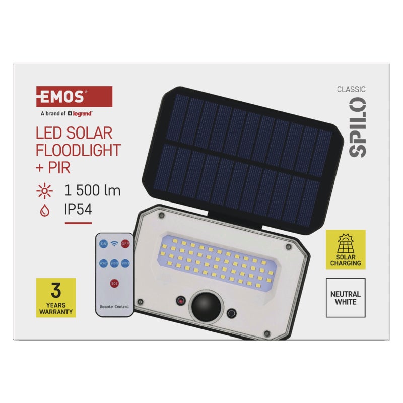 Naświetlacz solarny Spilo 1500lm 3600mAh IP54 10
