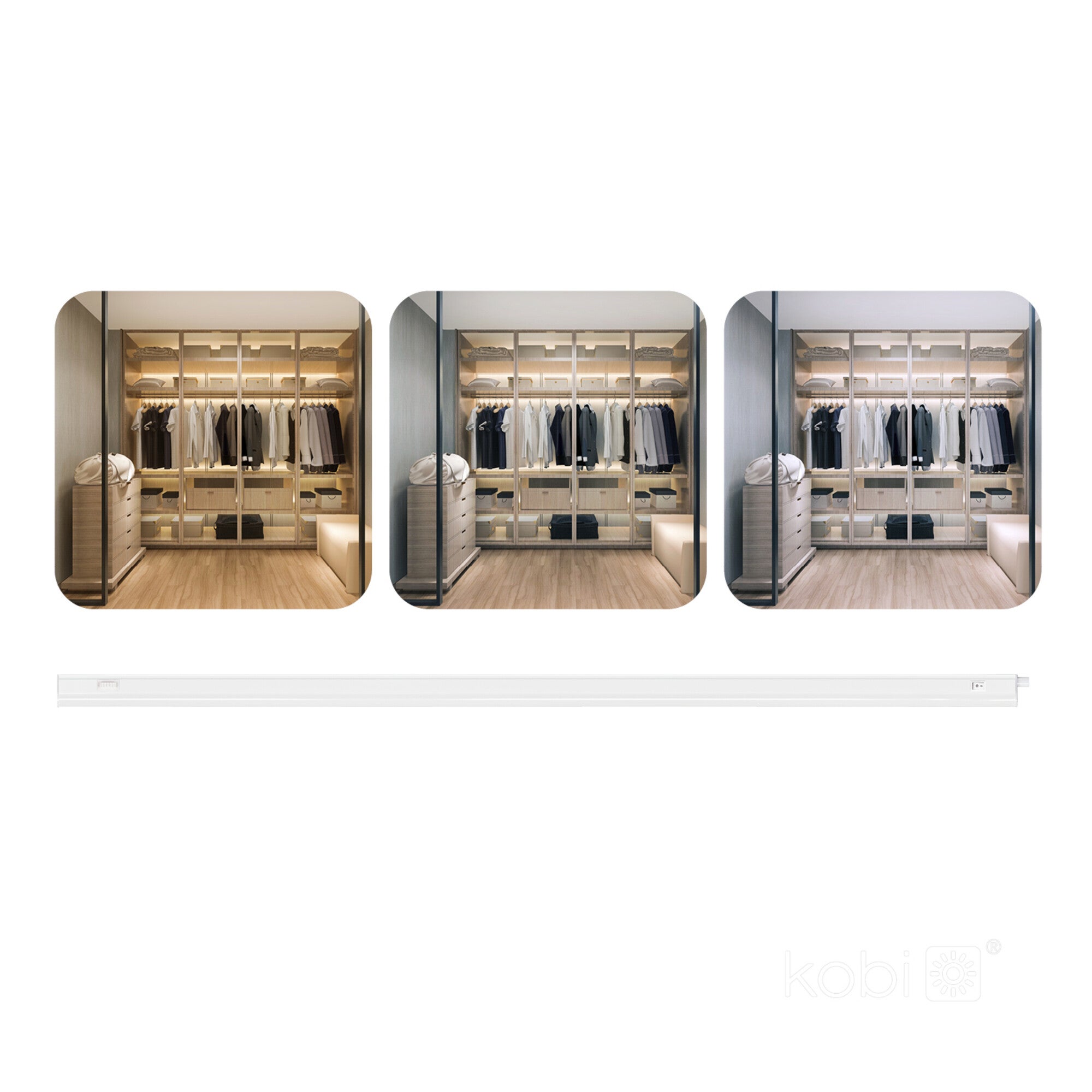 Oprawa meblowa LED WL 12W 1200lm 3CCT 90cm z włącznikiem 2