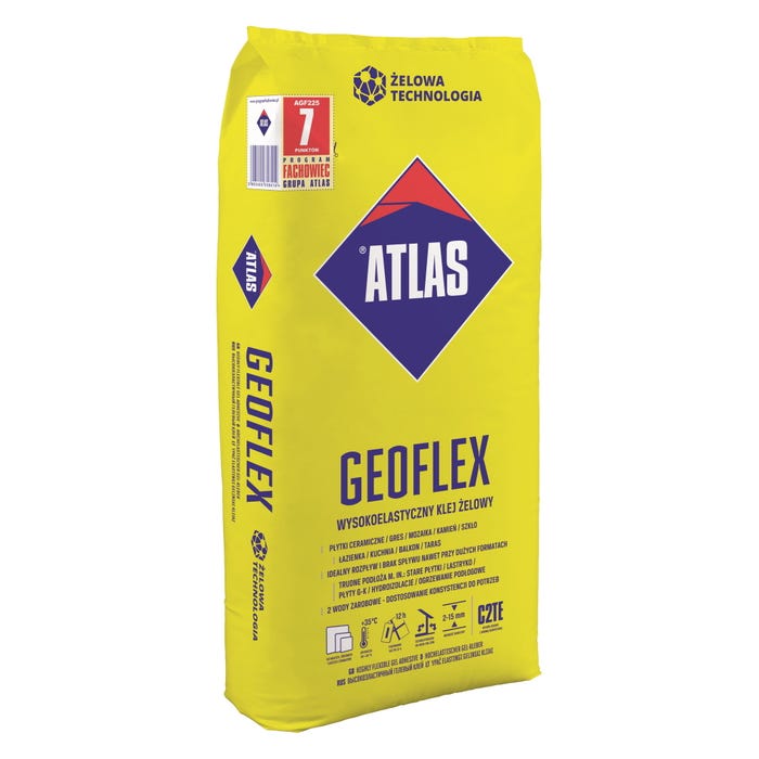 Zaprawa klejowa Atlas Geoflex szara 22.5 kg
