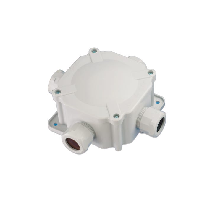 Puszka hermetyczna IP67 4xPG16 97x97x47 mm z dławnicami
