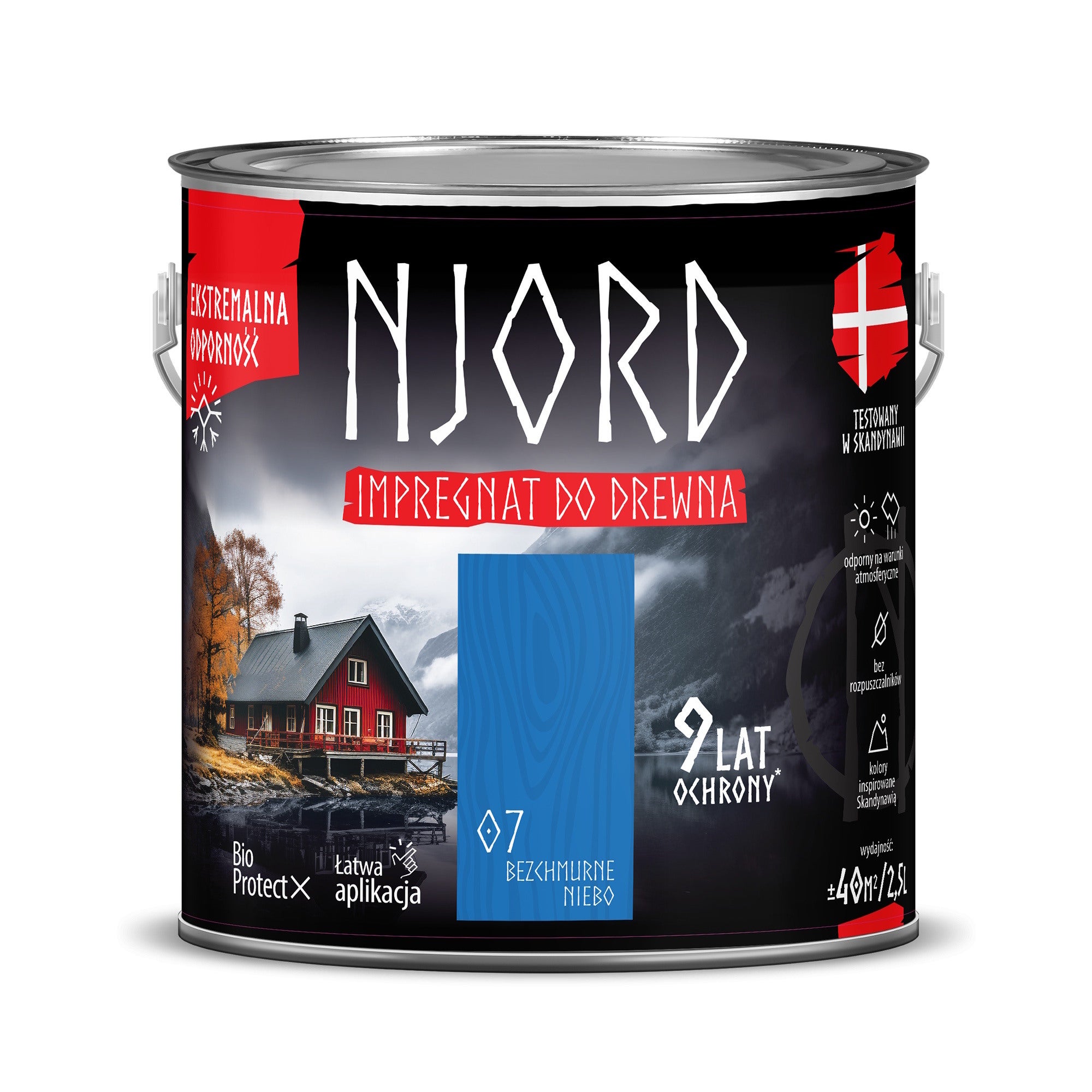 Njord impregnat do drewna bezchmurne niebo 2,5L 0