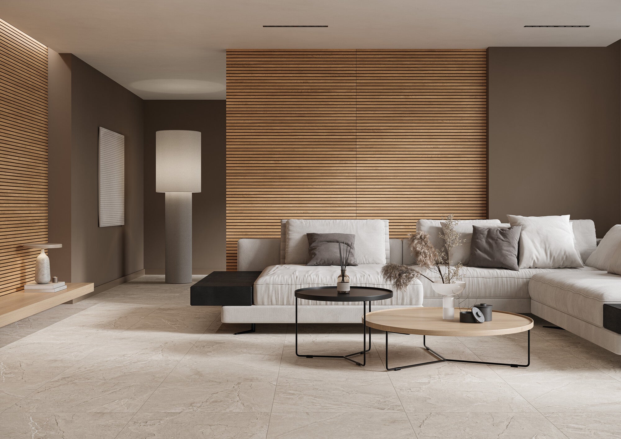 Gres szkliwiony Rollwood Brown Structure matt 60x120 cm 1.43m2 1