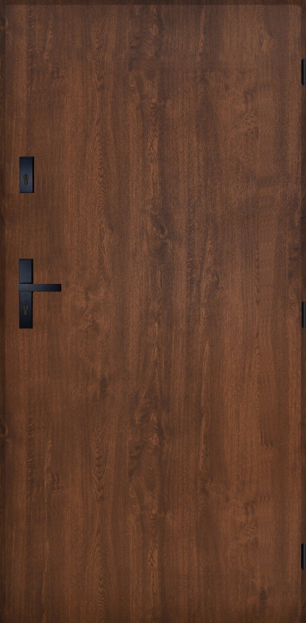 Drzwi zewnętrzne akustyczne Olsztyn orzech 90 lewe