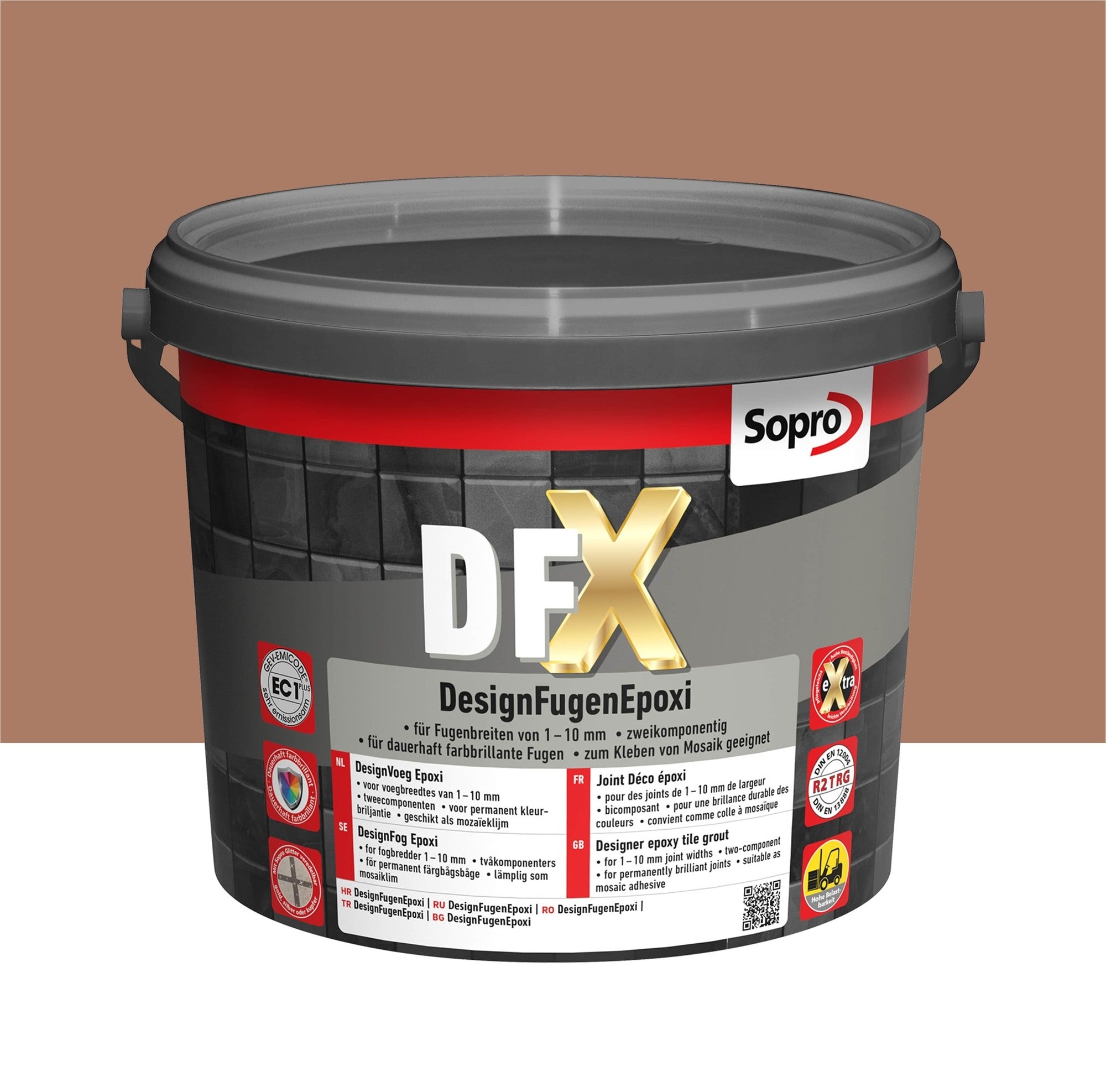 Fuga epoksydowa DFX brązowa 52 3kg