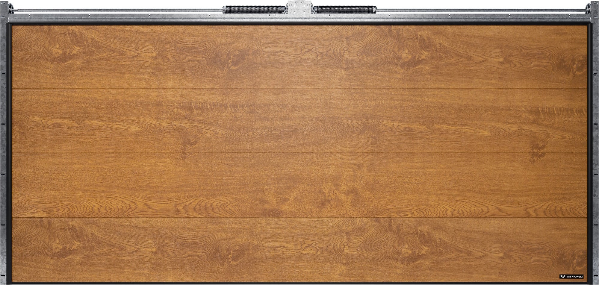 Brama garażowa dwustanowiskowa Nobla 5000x2250 złoty dąb 0