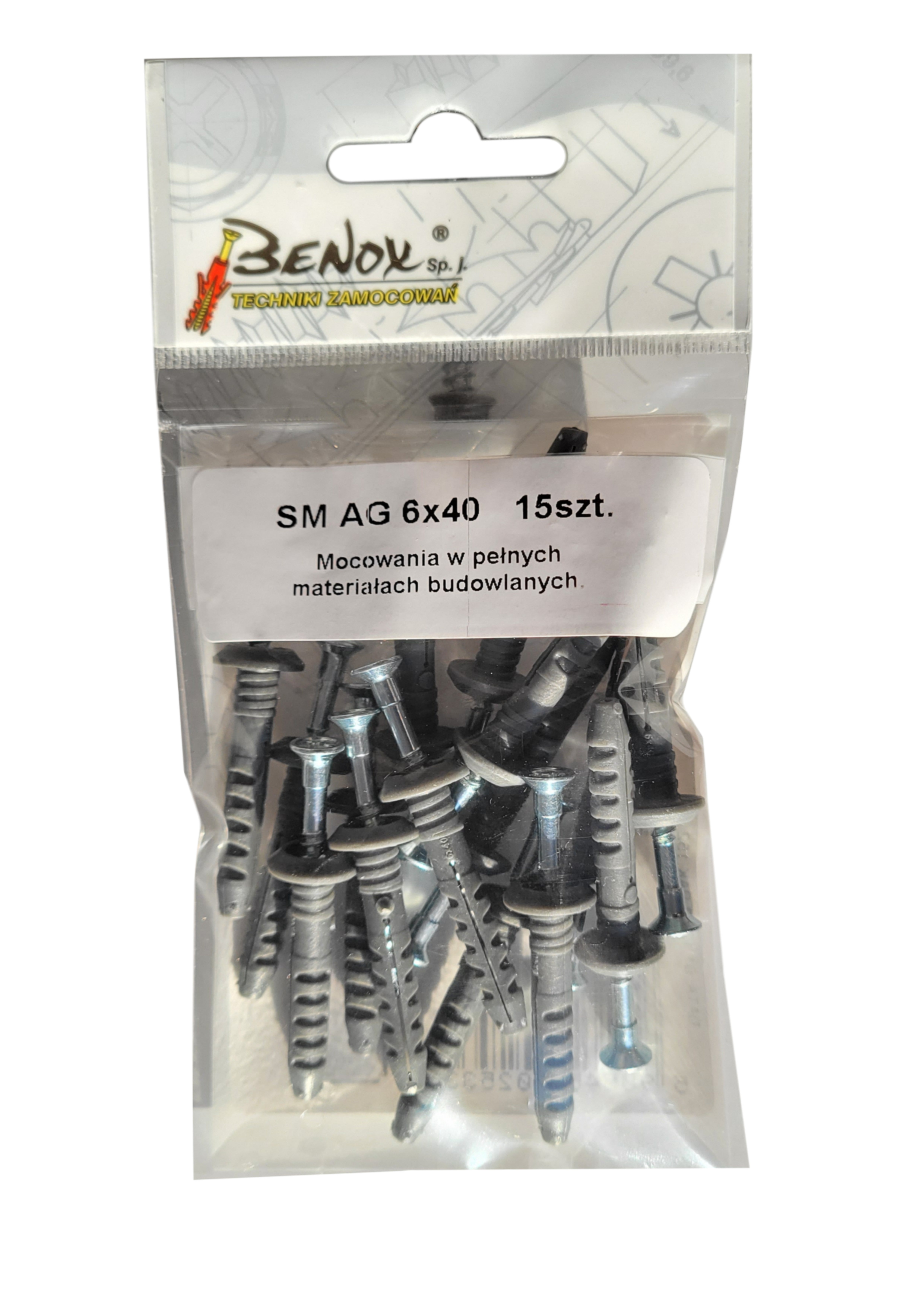 Kołek do wbijania 6x40 mm (15 szt.) 1