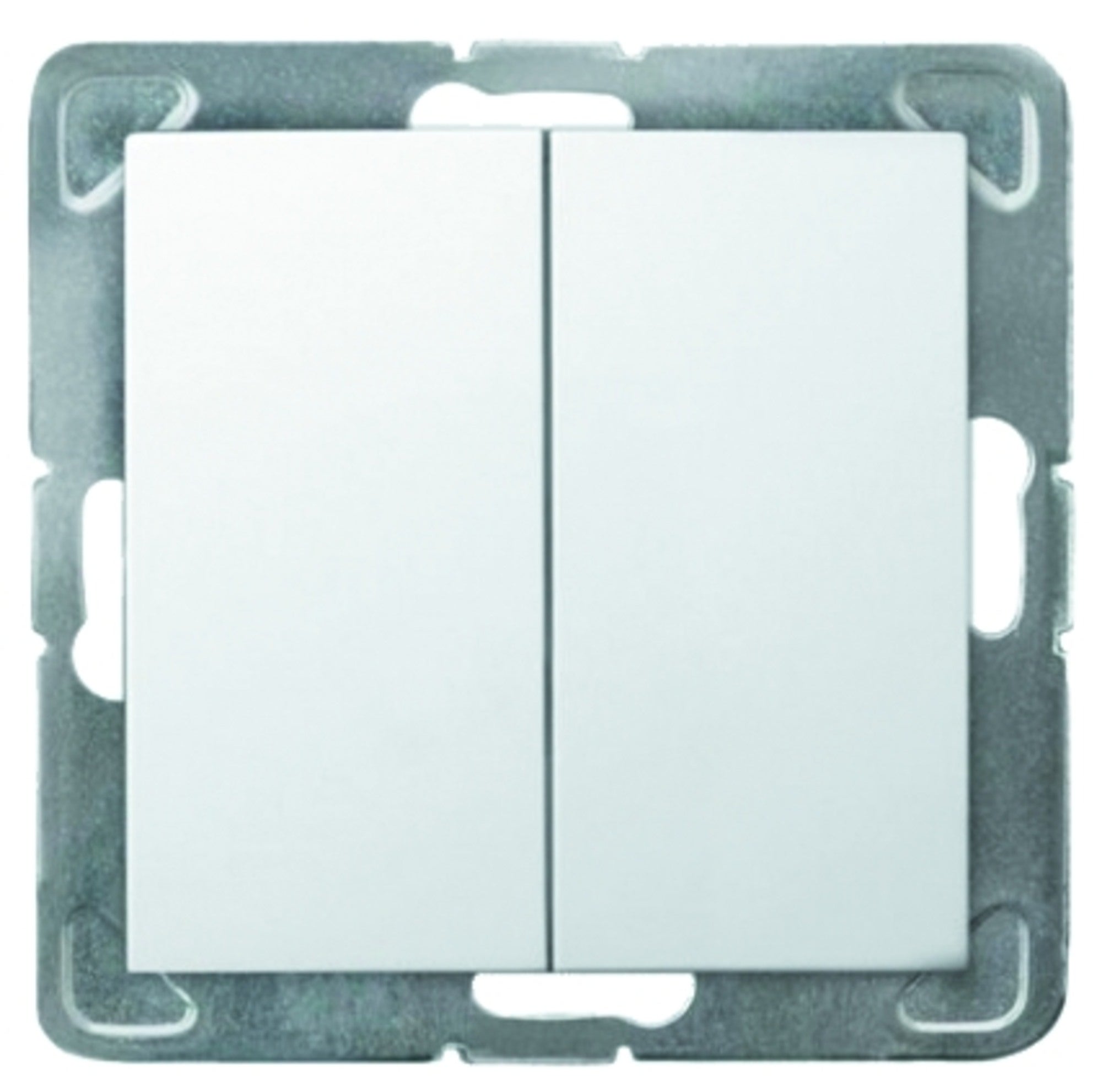 Ospel Impresja biały łącznik podwójny 0