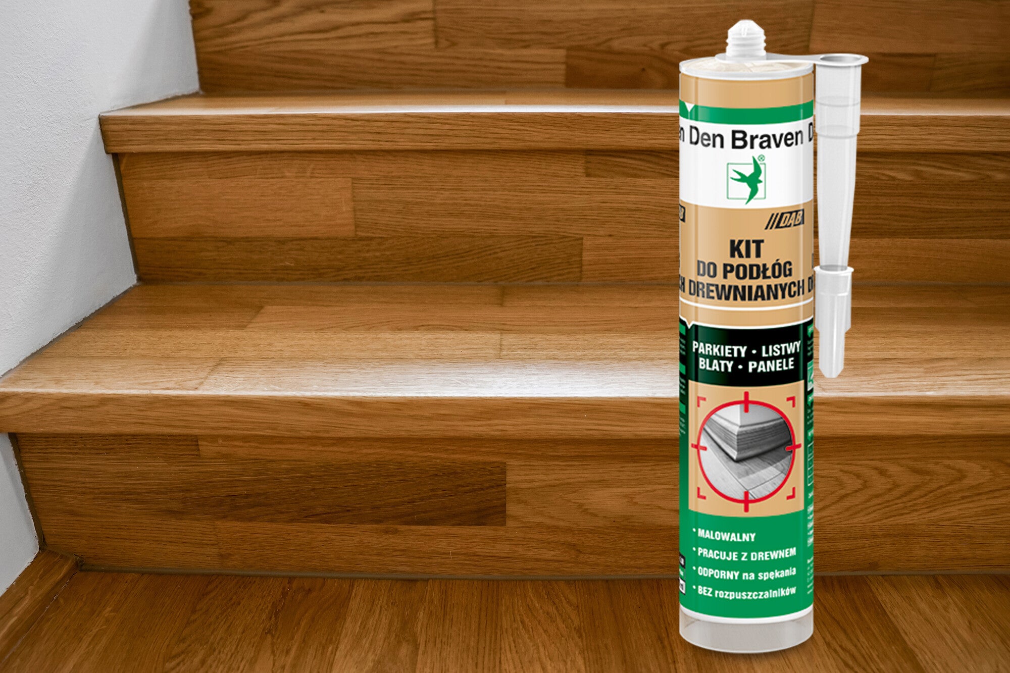 Kit do podłóg drewnianych Den Braven dąb 280ml 1