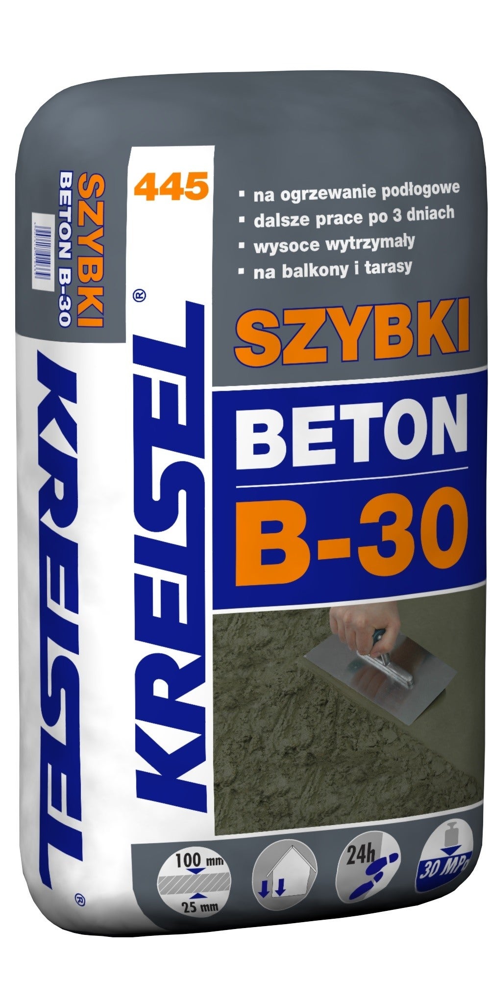 Zaprawa cementowa Beton B-30 Kreisel 445 25 kg, szybkowiążąca 1