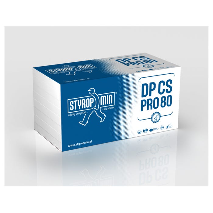 Styropian Styropmin EPS80 037 2 cm 0.037 W/(mK) 15 m2