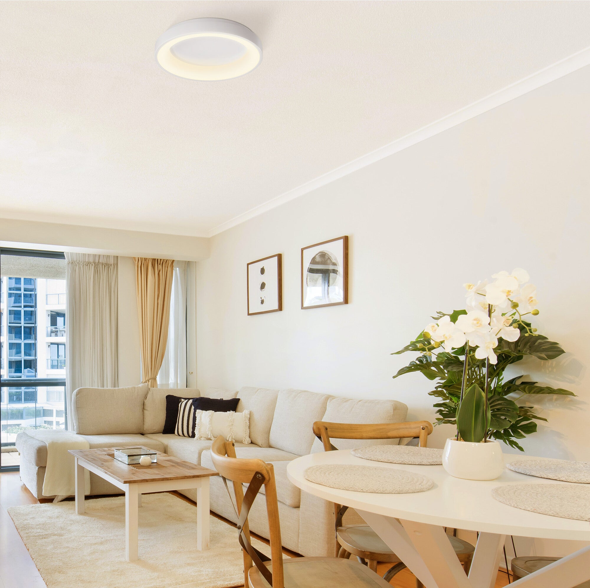 Plafon LED Edge 72W 4700Lm RGB IP20 biały 2