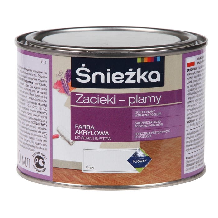 Farba Śnieżka Zacieki-plamy biały 0,4l