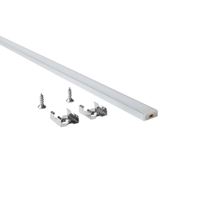 Zestaw profil aluminiowy natynkowy do taśm LED 8-10mm anodowany srebrny 2m Micro 6x15mm