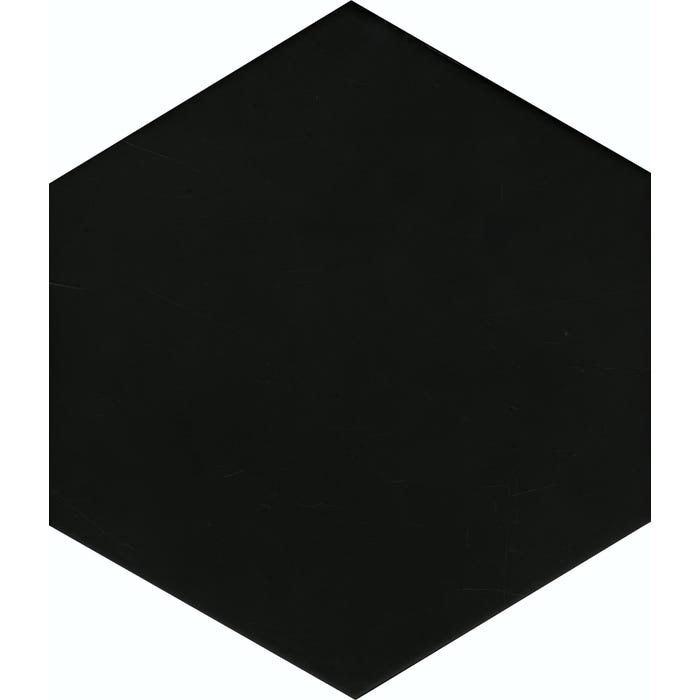 Gres szkliwiony Solid black heksagon 21.5x25 cm 0.69m2