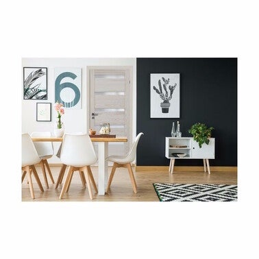 Skrzydło pokojowe Genewa 80 prawe sosna surowa 1