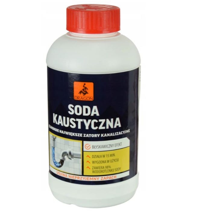 Soda kaustyczna Dragon 0,5kg