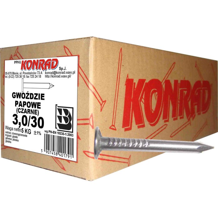 Gwóźdź papowy 3.0x30 mm (5 kg)