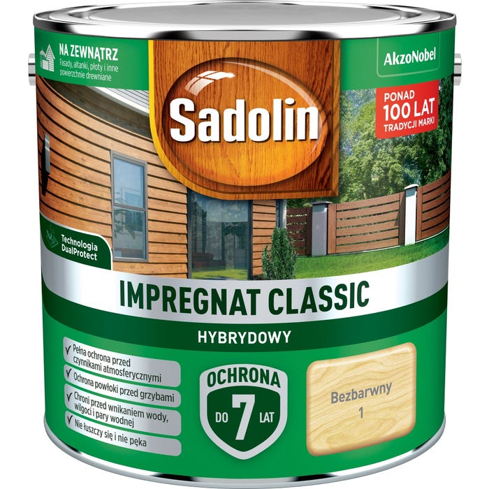 Impregnat hybrydowy Sadolin Classic bezbarwny 2,5l