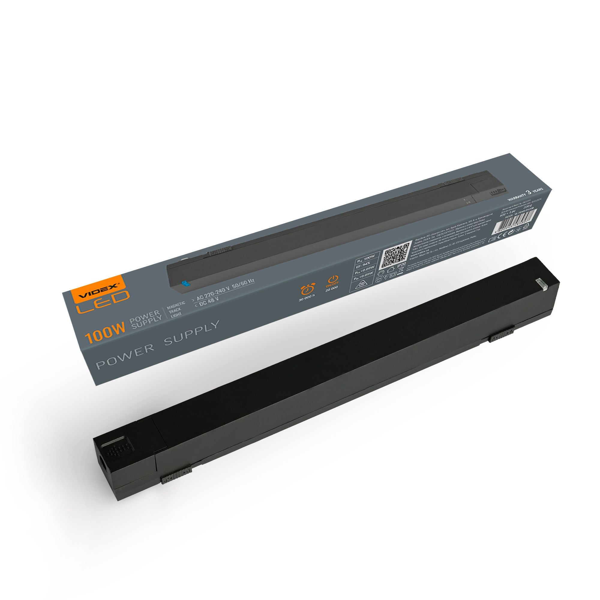 1-fazowy zasilacz magnetyczny 100W IP20 czarny 5