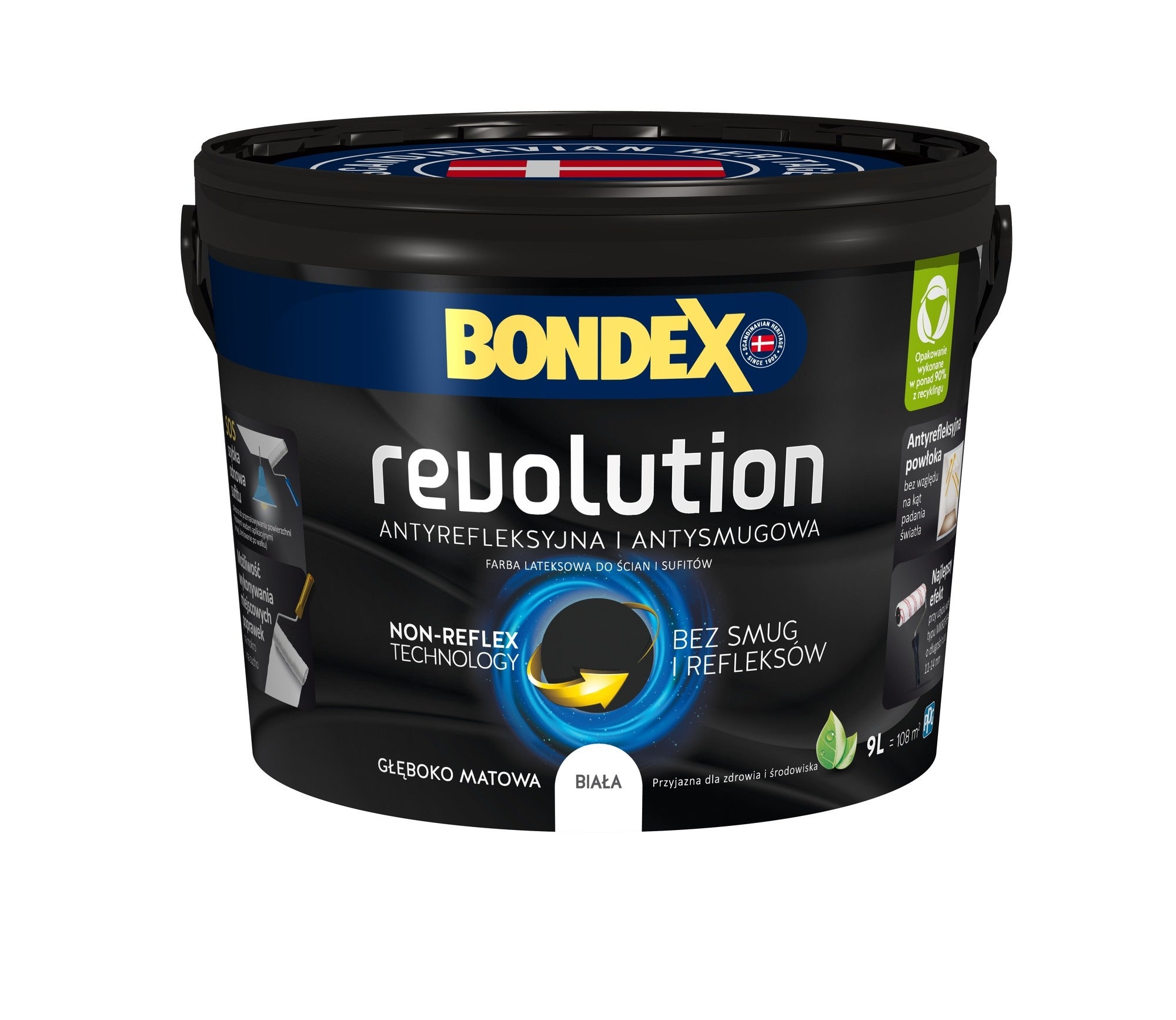 Farba Bondex Revolution biała 9 l 0