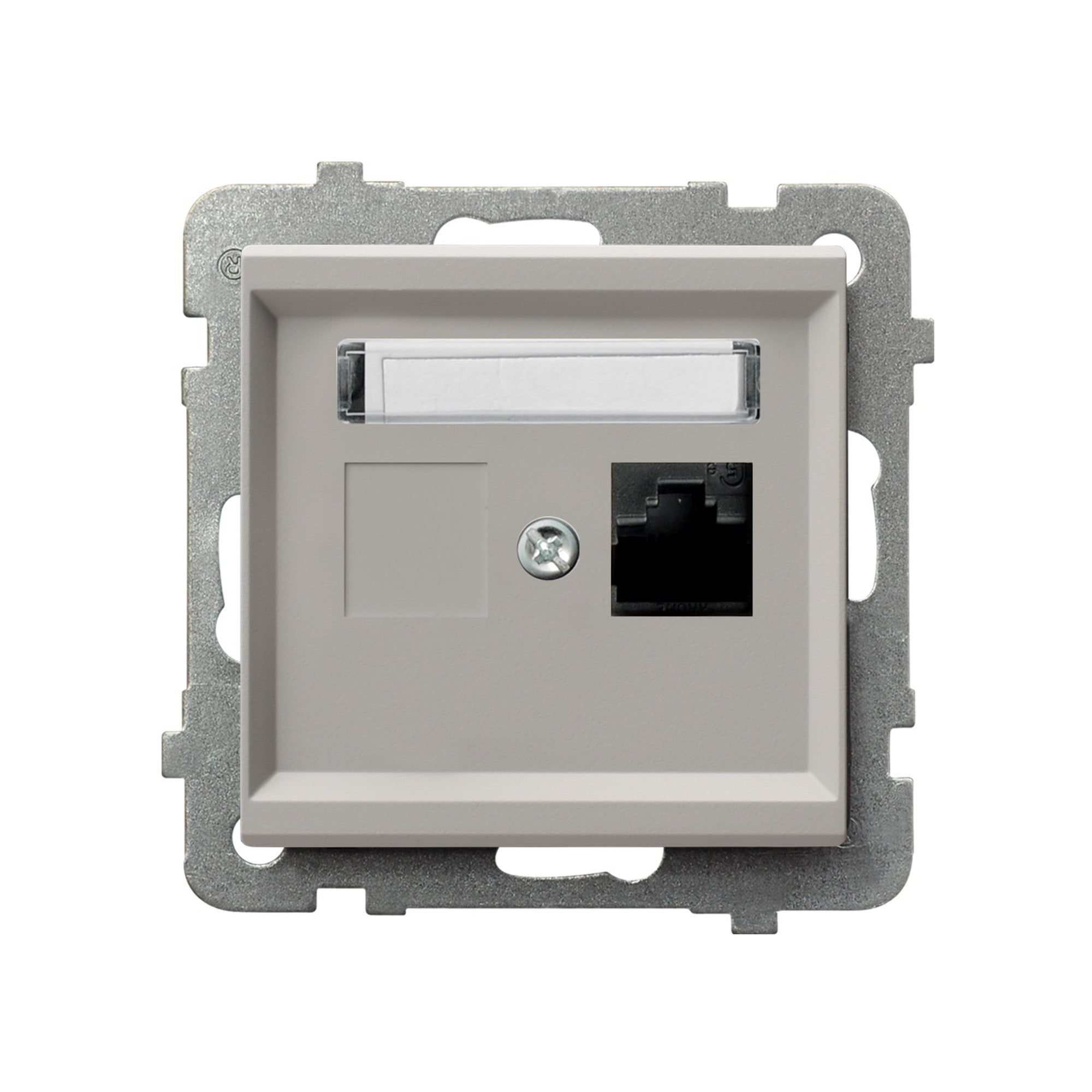 Ospel Sonata kaszmir gniazdo komputerowe 1xRJ45 kat. 6