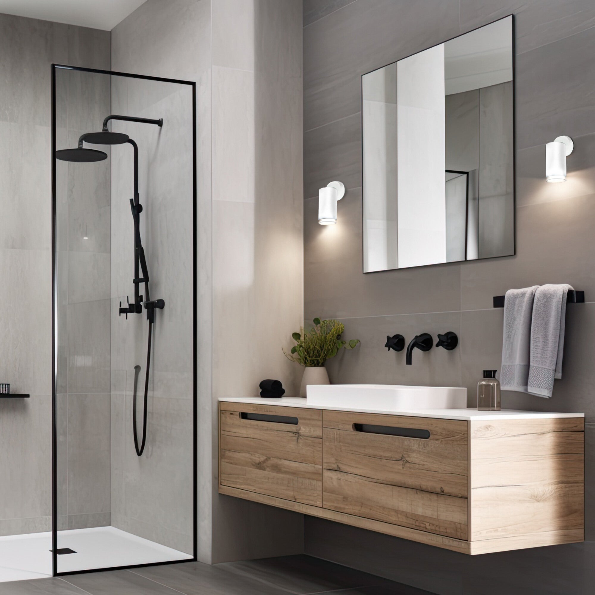 Kinkiet ścienno-sufitowy Turyn 1xGU10 biały 1