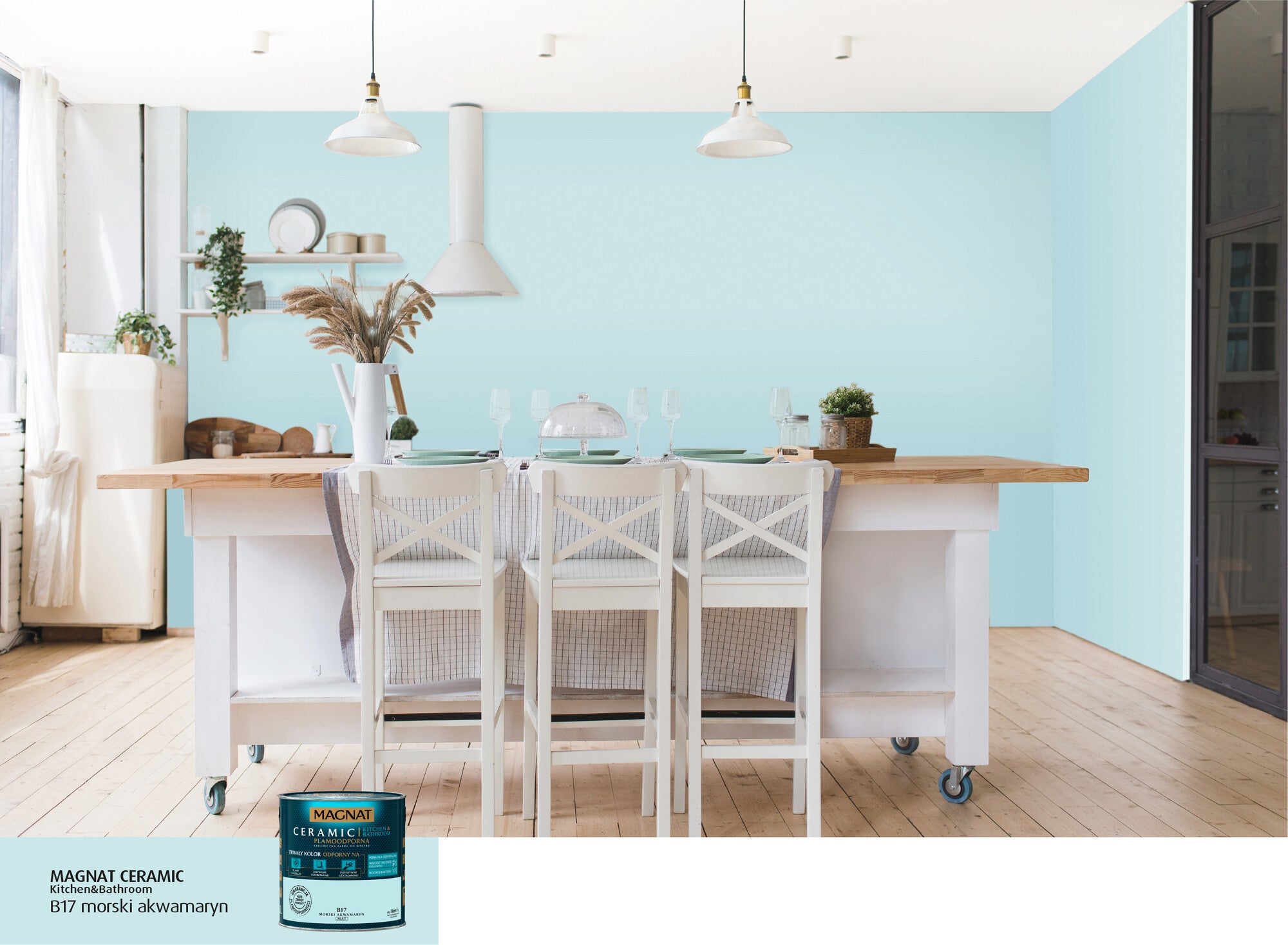 Farba Magnat Ceramic Kitchen&Bathroom morski akwamaryn 2,5l 1