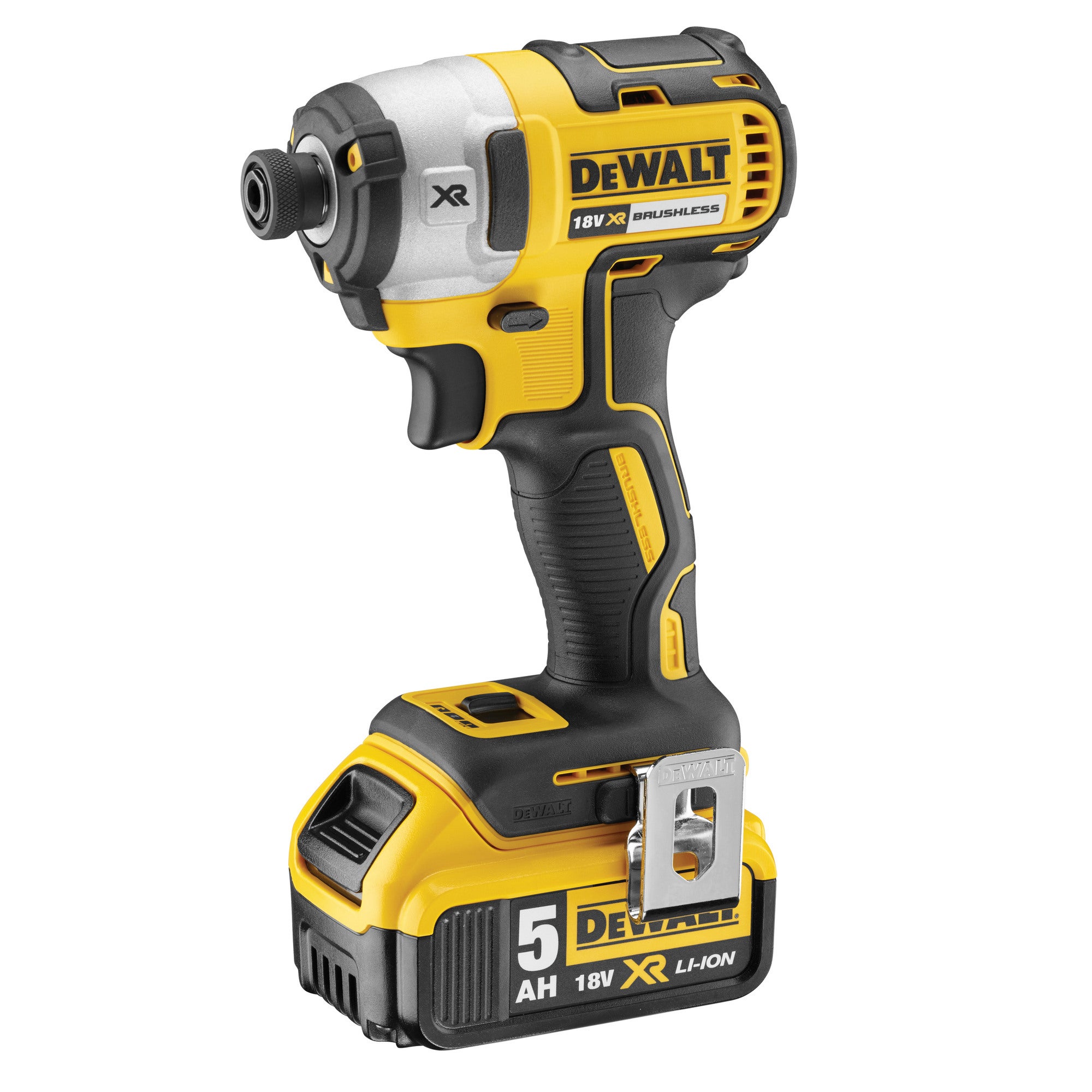 Zakrętarka udarowa 1/4" 18V 205Nm DCF887P2 DeWalt / 2 x 5Ah 0