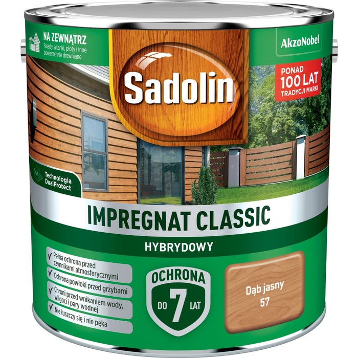 Impregnat hybrydowy Sadolin Classic dąb jasny 2,5l