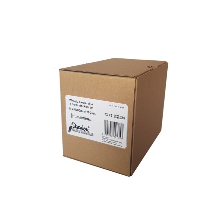 Wkręt do drewna TORX 4.5x60 mm (200 szt.) 1