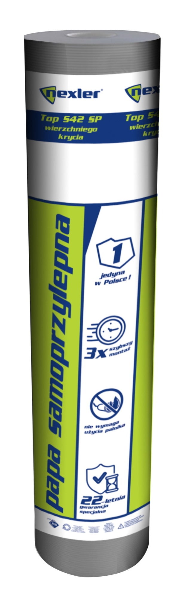 Papa wierzchniego krycia, samoprzylepna Nexler Top S42 SP 5 m2, giętkość: -20°C 0