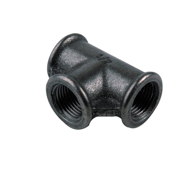 Trójnik GW 1/2" czarny
